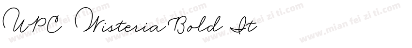 UPC-Wisteria Bold It字体转换